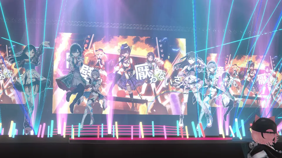 VRChat の中で遊ぶ「アイドルアライブVR」